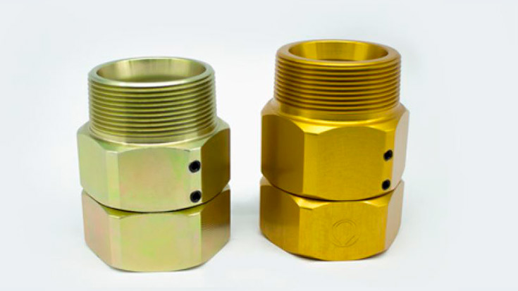 Junta giratoria de aluminio de 2” NPTM – 2” NPTF”